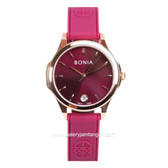 BONIA BNB10868-2562 Purple Rosegold Rubber Strap