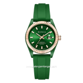 BONIA ELEGANCE BNB10880-2992 Green Rosegold Rubber Strap