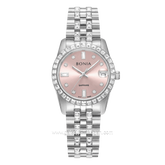 BONIA BNB10950-3377S Silver Dial Pink Stainless Steel Strap