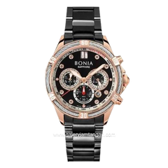 BONIA BNR194-2037C Black Rosegold Stainless Steel