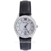 BONIA BNB10011-2309S Dial White Leather Strap