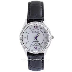 BONIA BNB10011-2309S Dial White Leather Strap