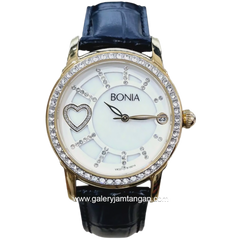 BONIA BNB10014-2259S White Leather Strap