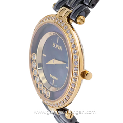 BONIA BNB10123-2237S Black Gold Ceramic Strap