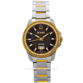 BONIA BNB10145-2135S Silver Dial Black With Swarovski Crystal Stainless Steel