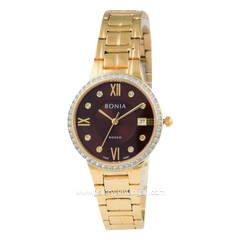 BONIA BNB10282-2243S Gold Dial Brown Stainless Steel