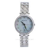 BONIA BNB10348-2357S Silver Dial White MOP Sapphire Crystal Stainless Steel