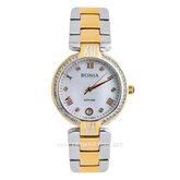 BONIA BNB10376-2153S Combination Silver Gold Dial White MOP Sapphire Crystal Stainless Steel
