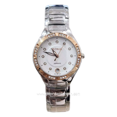 BONIA BNB10397-2317S Silver Rosegold Dial White Sapphire Crystal Stainless Steel