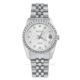 BONIA BNB10550-1316S Silver Dial White Stainless Steel