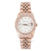 BONIA BNB10550-1516S Rosegold Dial Silver Stainless Steel
