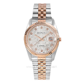 BONIA BNB10550-1616 Silver Rosegold Stainless Steel