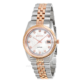 BONIA BNB10550-1657 Silver Combinasi Rosegold Dial MOP Sapphire Crystal Glass