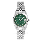 BONIA BNB10550-3307 Silver Dial Green Sapphire Crystal Stainless Steel