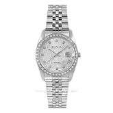 BONIA BNB10550-3316S Silver Dial White Stainless Steel