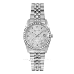 BONIA BNB10550-3316S Silver Dial White Stainless Steel