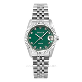 BONIA BNB10550-3397 Women's Watches Silver Dial Green Stainless Steel