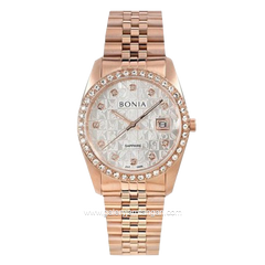 BONIA BNB10550-3616S Rosegold Dial White Stainless Steel