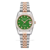 BONIA BNB10550-3699S Combination Silver Rosegold Dial Green Stainless Steel