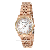 BONIA BNB10552-3553 Women's Watches Rosegold Dial White Stainless Steel
