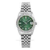 BONIA BNB10553-3397S Silver Dial Green Stainless Steel