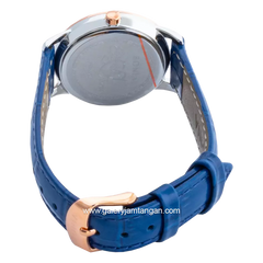 BONIA BNB10576-2387 Navy Rosegold Leather Strap