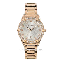 BONIA BNB10651-2517S Rosegold Dial White Stainless Steel