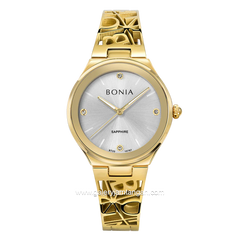BONIA BNB10767-2213 Gold Sapphire Crystal Stainless Steel