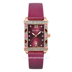 BONIA BNB10820-2563S Purple Rosegold Leather Strap