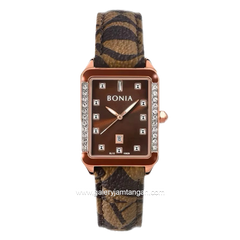BONIA BNB10829-2547S Brown Rosegold Leather Strap