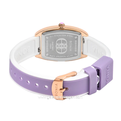 BONIA BNB10837-2502 Purple Rosegold Rubber Strap