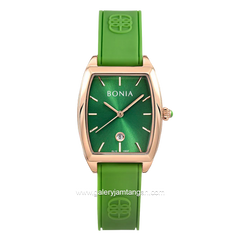 BONIA BNB10837-2592 Green Rosegold Rubber Strap