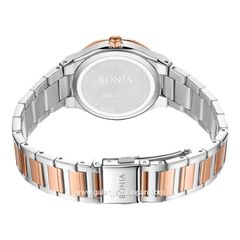 BONIA BNB10847-2679 Silver Rosegold Stainless Steel