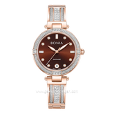 BONIA BNB10850-2647S Rosegold Dial Brown Stainless Steel