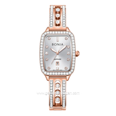 BONIA BNB10853-2517S Rosegold Dial Silver Stainless Steel
