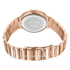 BONIA BNB10854-2517S Rosegold Dial Silver Stainless Steel