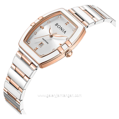 BONIA BNB10856-2617 Silver Rosegold Stainless Steel