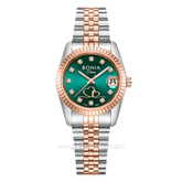 BONIA BNB10873-2687 Silver Rosegold Dial Green Stainless Steel