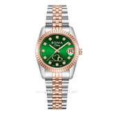 BONIA BNB10873-2697 Silver Rosegold Dial Green Stainless Steel
