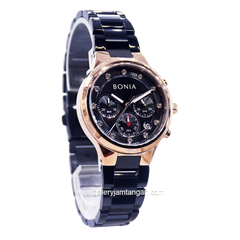 BONIA BNB195-2037C Black Rosegold Stainless Steel