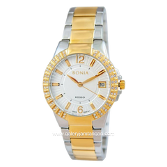 BONIA BNR161-2112S Silver Gold Stainless Steel Strap