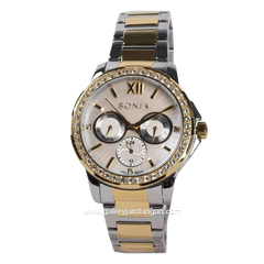 BONIA BNR190-2153S Silver Gold Dial White Stainless Steel