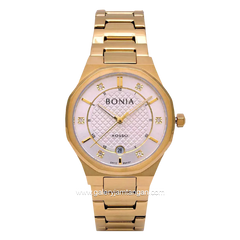 BONIA BNR191-2215 Gold Dial White Stainless Steel