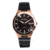 BONIA BNR192-1032 Men's Watches Black Rosegold Stainless Steel