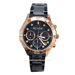 BONIA BNR193-2037C Black Rosegold Stainless Steel