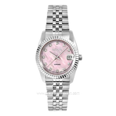BONIA BNB10550-3377 Women's Watches Silver Dial Pink Stainless Steel