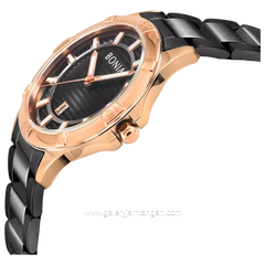 BONIA BNB10750-1032 Black Rosegold Stainless Steel