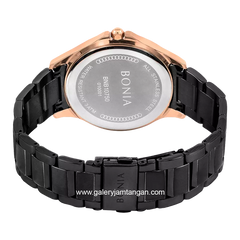 BONIA BNB10750-1032 Black Rosegold Stainless Steel