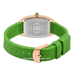 BONIA BNB10837-2592 Green Rosegold Rubber Strap