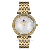 Beverly Hills Polo Club BP3183C.120 Gold Dial White Stainless Steel